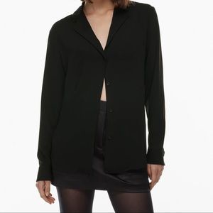 Never Worn Aritzia Babaton Black Monocle Blouse